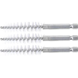 Brosse plate Nylon | 13 mm | 6,3 mm (1/4") | 3 pièces