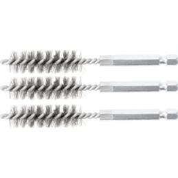 Brosse en acier | 13 mm | 6,3 mm (1/4") | 3 pièces