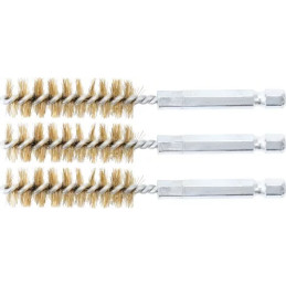 Brosse en laiton | 14 mm | 6,3 mm (1/4") | 3 pièces