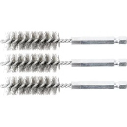 Brosse en acier | 15 mm | 6,3 mm (1/4") | 3 pièces