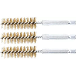 Brosse en laiton | 16 mm | 6,3 mm (1/4") | 3 pièces