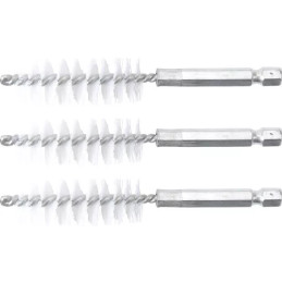 Brosse plate Nylon | 17 mm | 6,3 mm (1/4") | 3 pièces