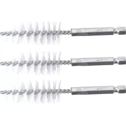Brosse plate Nylon | 19 mm | 6,3 mm (1/4") | 3 pièces