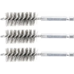 Brosse en acier | 19 mm | 6,3 mm (1/4") | 3 pièces