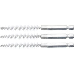 Brosse plate Nylon | 8 mm | 6,3 mm (1/4") | 3 pièces