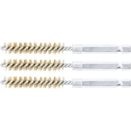 Brosse en laiton | 9 mm | 6,3 mm (1/4") | 3 pièces
