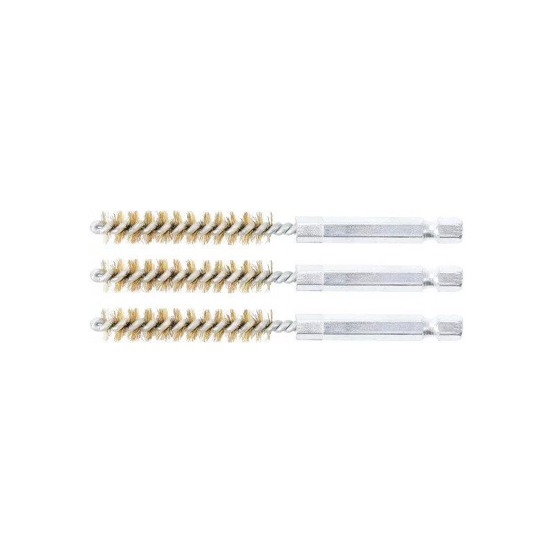 Brosse en laiton | 9 mm | 6,3 mm (1/4") | 3 pièces