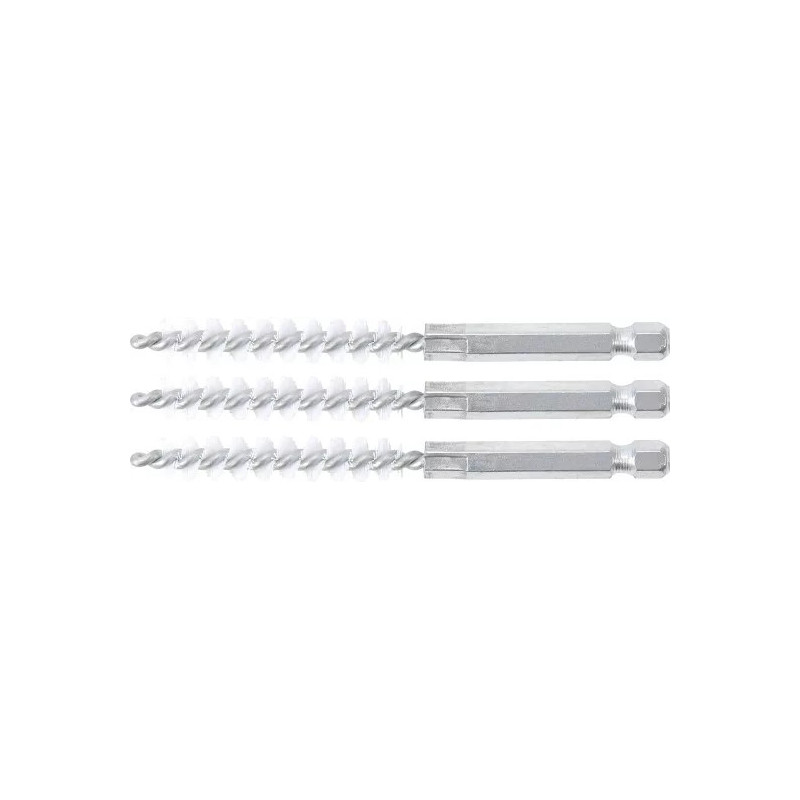 Brosse plate Nylon | 9 mm | 6,3 mm (1/4") | 3 pièces Brosse plate Nylon | 9 mm | 6,3 mm (1/4") | 3 pièces
