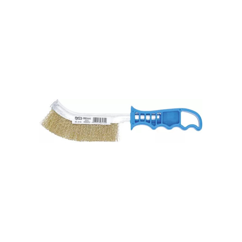 Brosse en fil d’acier | laitonnée | 260 mm Brosse en fil d’acier | laitonnée | 260 mm