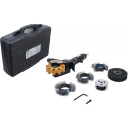 Coffret de ponceuse/polisseuse pneumatique et jeu d’accessoires