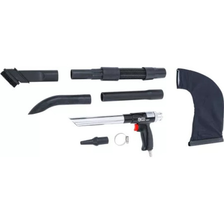 Pistolet à air comprimé aspirant et soufflant | réversible | 8 pièces