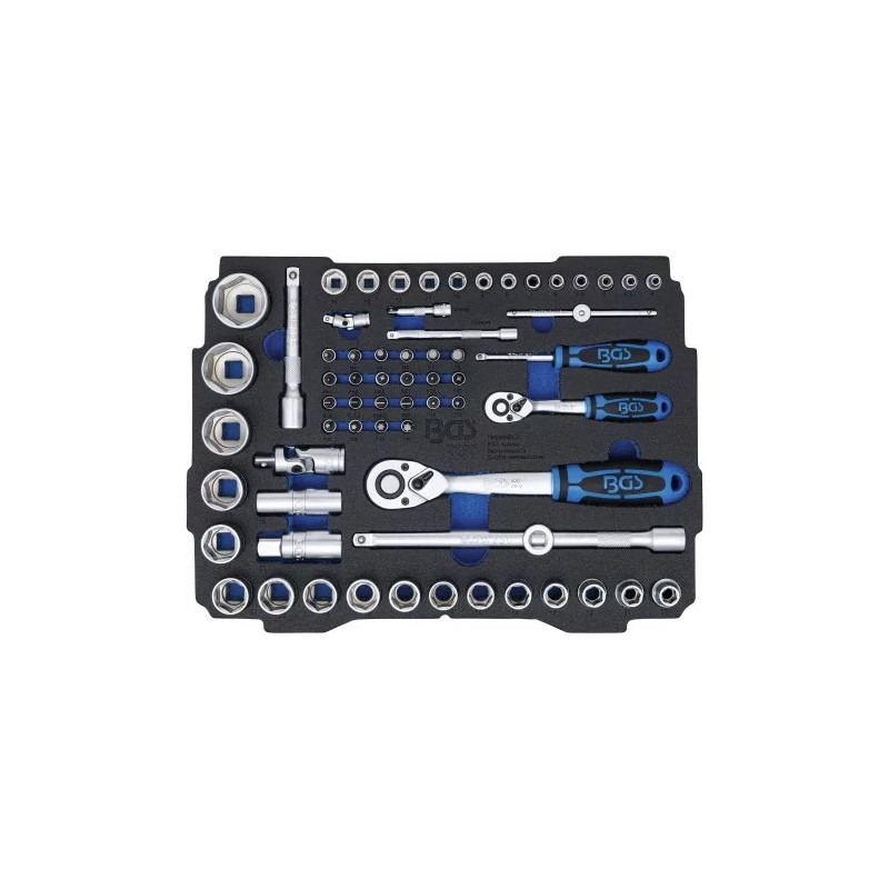 Insert pour Art. BOXSYS1 & 2 : Jeu de douilles | 6,3 mm (1/4") / 12,5 mm (1/2") | BGS systainer® | 65 pièces Insert pour Art. BOXSYS1 & 2 : Jeu de douilles | 6,3 mm (1/4") / 12,5 mm (1/2") | BGS systainer® | 65 pièces