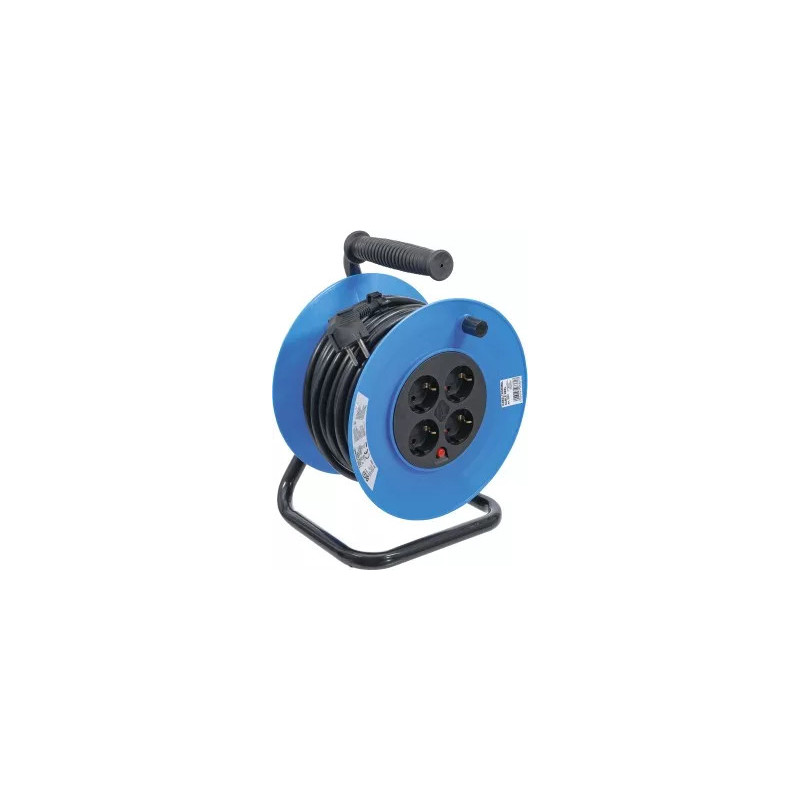 Enrouleur de câble | 25 m | 3 x 1,5 mm² | 4 prises de courant | IP 20 | 3000 W Enrouleur de câble | 25 m | 3 x 1,5 mm² | 4 prises de courant | IP 20 | 3000 W