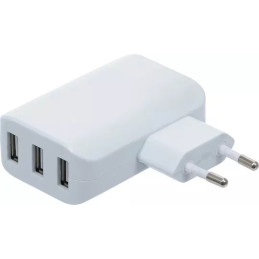 Chargeur USB universel | 3 ports USB | total maxi. 3,4 A, maxi. 2,4 A / USB | 110 - 240 V