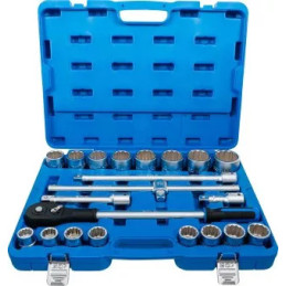 Coffret de douilles | 20 mm (3/4") | en pouces | 21 pièces