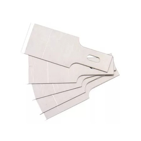 Lames de grattoir de rechange pour art. 364 | 0,6 x 16 mm | 5 pièces